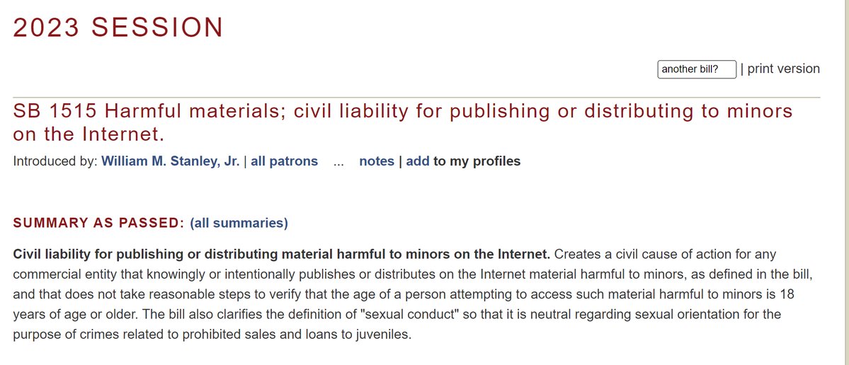 As of July 1, you can longer be fined or be put in jail for giving a child a book depicting or describing LGBT couples living their lives like any other person in VA
<a href="/EqualityVA/">Equality Virginia</a> <a href="/ACLUVA/">ACLU of Virginia</a> <a href="/AdamEbbin/">Adam Ebbin 🇺🇦</a> <a href="/MarkSicklesVA/">Mark Sickles</a> @pwcdanica12 <a href="/JoshuaCole/">Delegate Joshua Cole</a> <a href="/vademocrats/">Virginia Democrats</a>