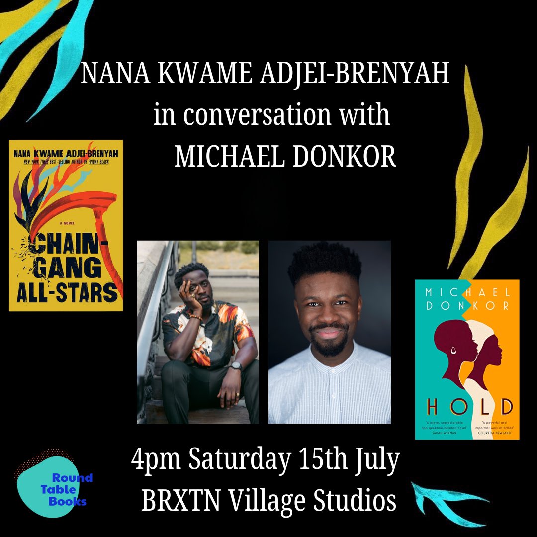 super excited to be hosting what's sure to be an ✨incredible✨conversation with @NK_Adjei and @MichaelDonkor next Saturday 🕺🏾💃🏾 👇🏾👇🏾 get your tix while they last 👇🏾👇🏾 roundtablebooks.co.uk/events-store/c…