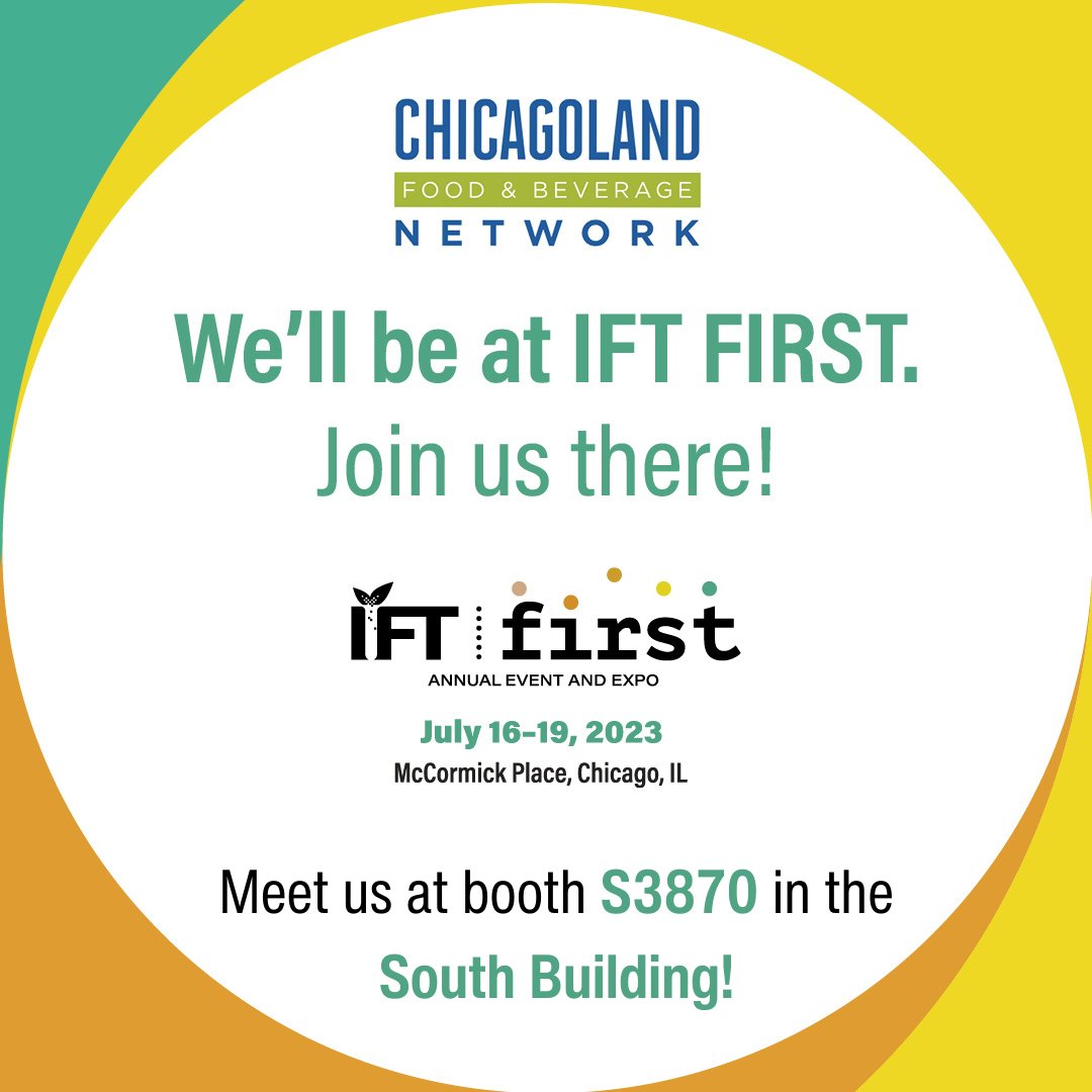 chgofood's tweet image. In less than a week, we’re joining more than 850 #exhibitors for #IFTFirst2023! We can’t wait to connect with you, so make sure to stop by booth S3870 in the South Building where we’ll be with our sister organization @biggertablechi.