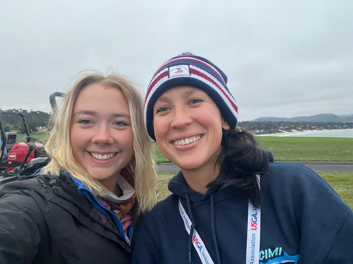 "I've got a hole in my crotch and french fries in my pocket"
It's so good to be reunited with <a href="/madiruds_turf/">Madison Rudsinski</a> at the #USWomensOpen. The front nine looks great but we are a mess 😄