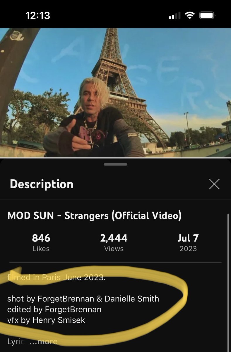 TheMissaMouse's tweet photo. @MODSUN Love it and that you shot it in Paris! Ayyyy nice work @DanielleMelissa and @ForgetBrennan . Is there anything you guys can’t do? 🤘🏼 https://t.co/49yH2Tnu2j