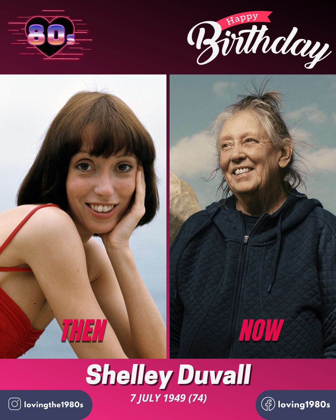 Happy birthday to Shelley Duvall, who turns 74 today!      