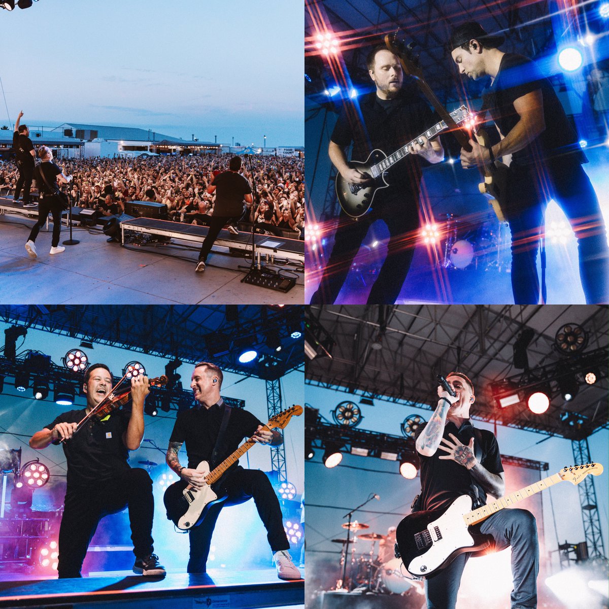 Yellowcard's tweet photo. We played Ocean Avenue on Ocean Avenue last night for a sold out crowd in Asbury Park, NJ. After one of the best shows of the entire tour in 2016 at Starland Ballroom, it felt like coming home.
@smackinyc @williamryankey @RyanMendez @thestonepony https://t.co/f2JXXeEoZw