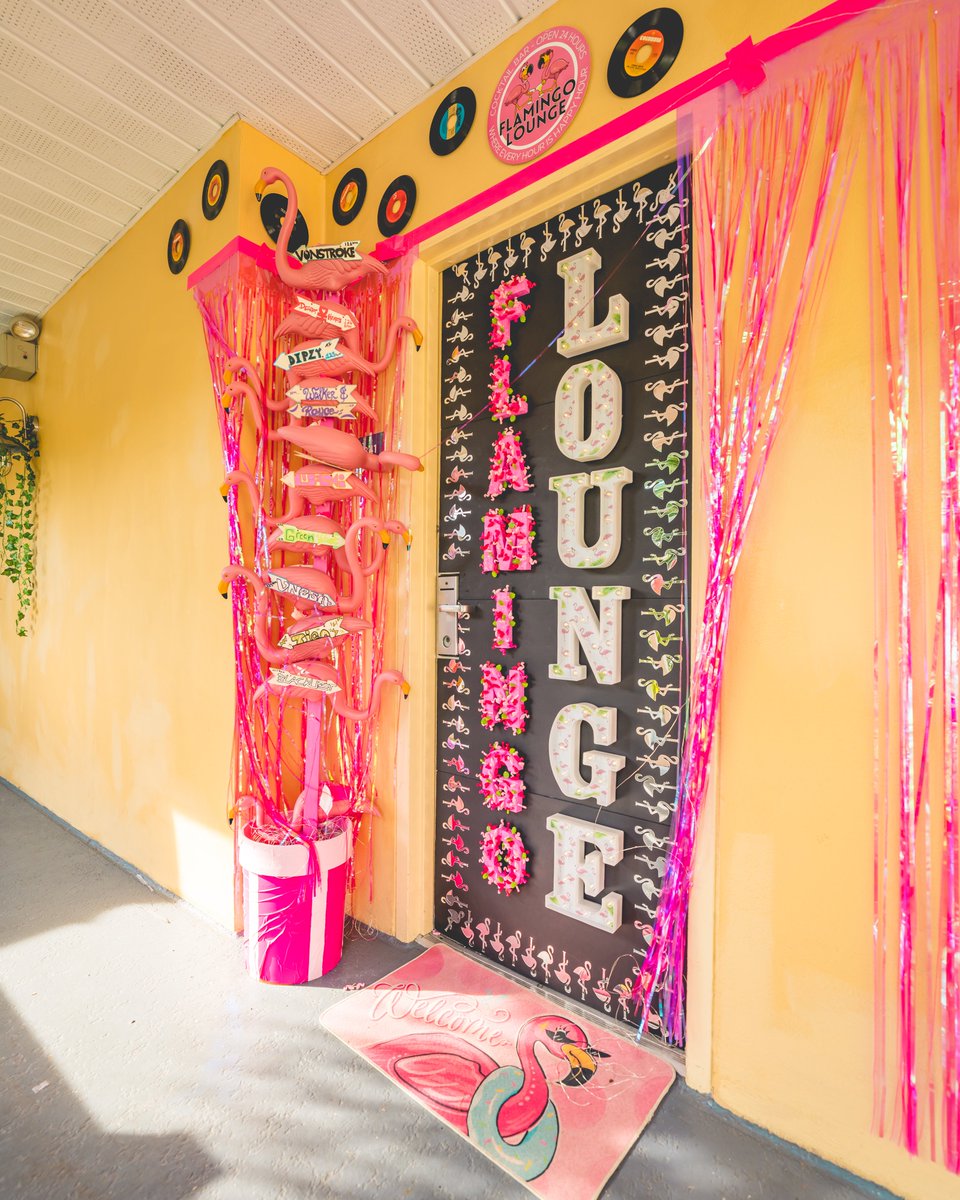 the winner of our 2023 door wars competition goes to the FLAMINGO LOUNGE 🦩💗 thank you to all who participated, the creativity was out of this world!
