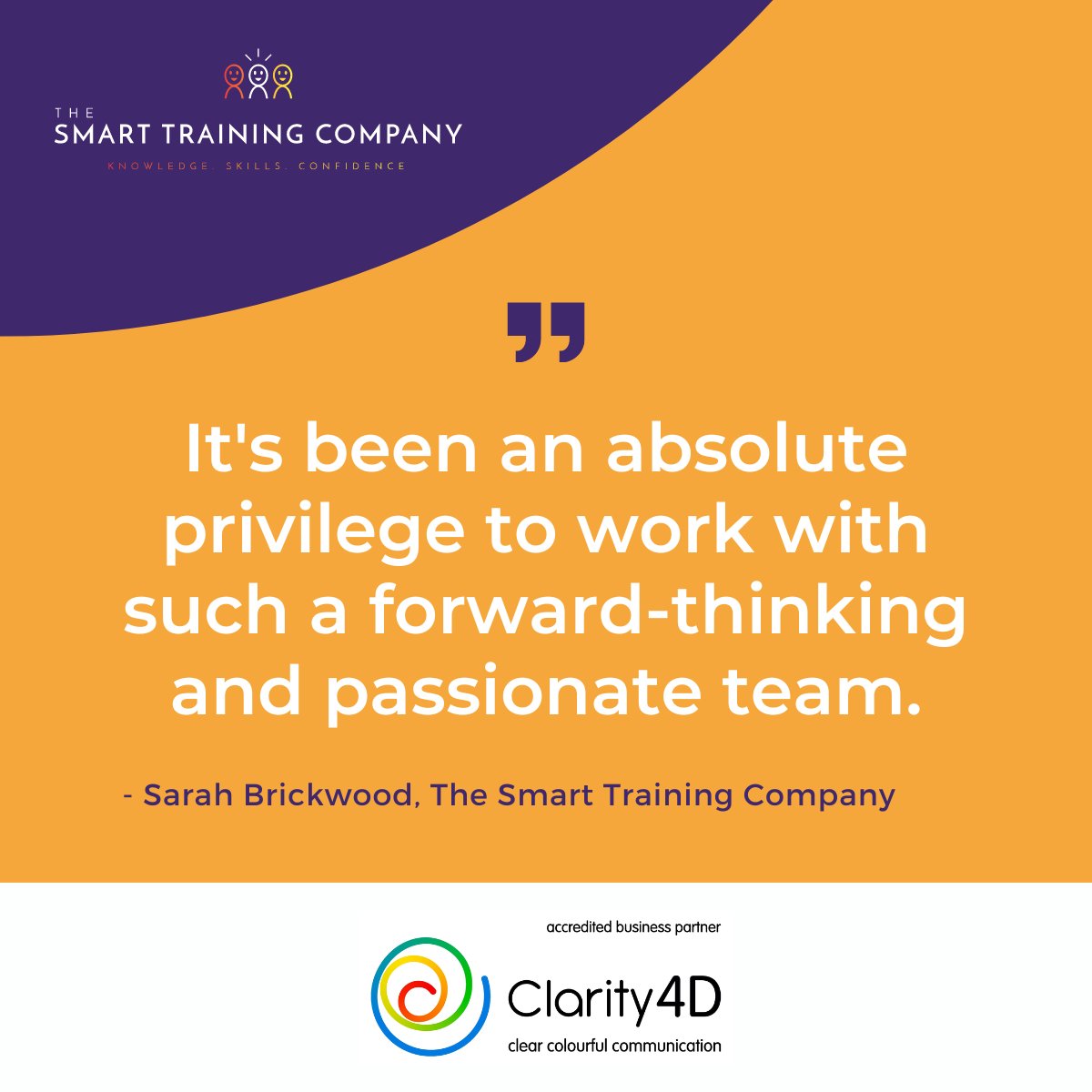 smtrainingco's tweet photo. Sarah has just wrapped up an incredible 2-day Clarity4D accreditation with the fantastic HR and L&amp;D team at @TheWorksStores, who are now all accredited to deliver #Clarity4D in their organisation! 

Sarah said: "The future looks incredibly bright for The Works". https://t.co/v5iLs7BfXz