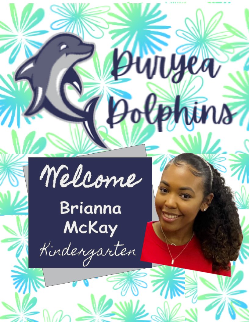 Duryea welcomes Brianna McKay to the Pod! @SJBurns5 @TASSNEWTON @VeronicaGranat6 

#SWIM 🐬💙💚
#BloomandGrow 🌱
#KindergartenRocks 🍎