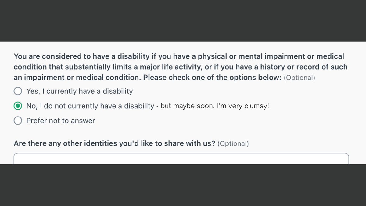 Job apps are getting weird...