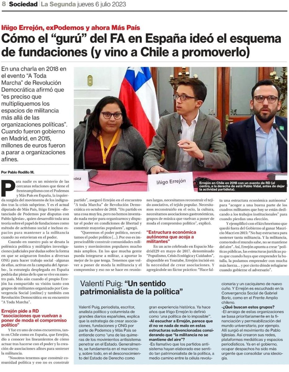 Hablábamos de la "madre del cordero" respecto al tema Fundaciones. Hemos dicho estos días que fue un "mecanismo ideado". Y miren con lo que nos encontramos. Cada día puede ser peor. Fue una estrategia mal diseñada, convertida en una sinverguenzura.