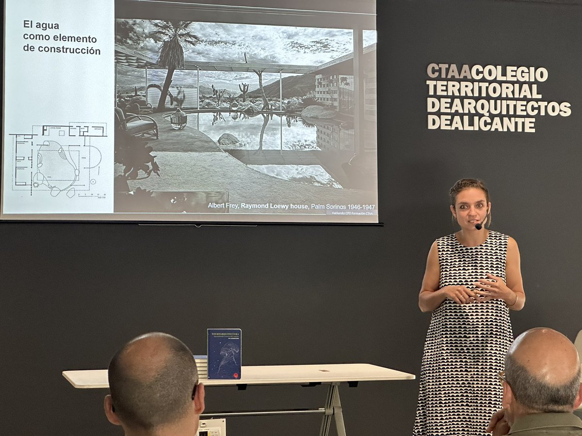 Hoy contamos con la presentación del libro de Ana Mombiedro “Neuroarquitectura. Aprendiendo a través del espacio”. Si no has podido venir, puedes seguir la ponencia aquí: 

us02web.zoom.us/j/84070520639?… Id reunión: 84070520639
Código de acceso: 886005