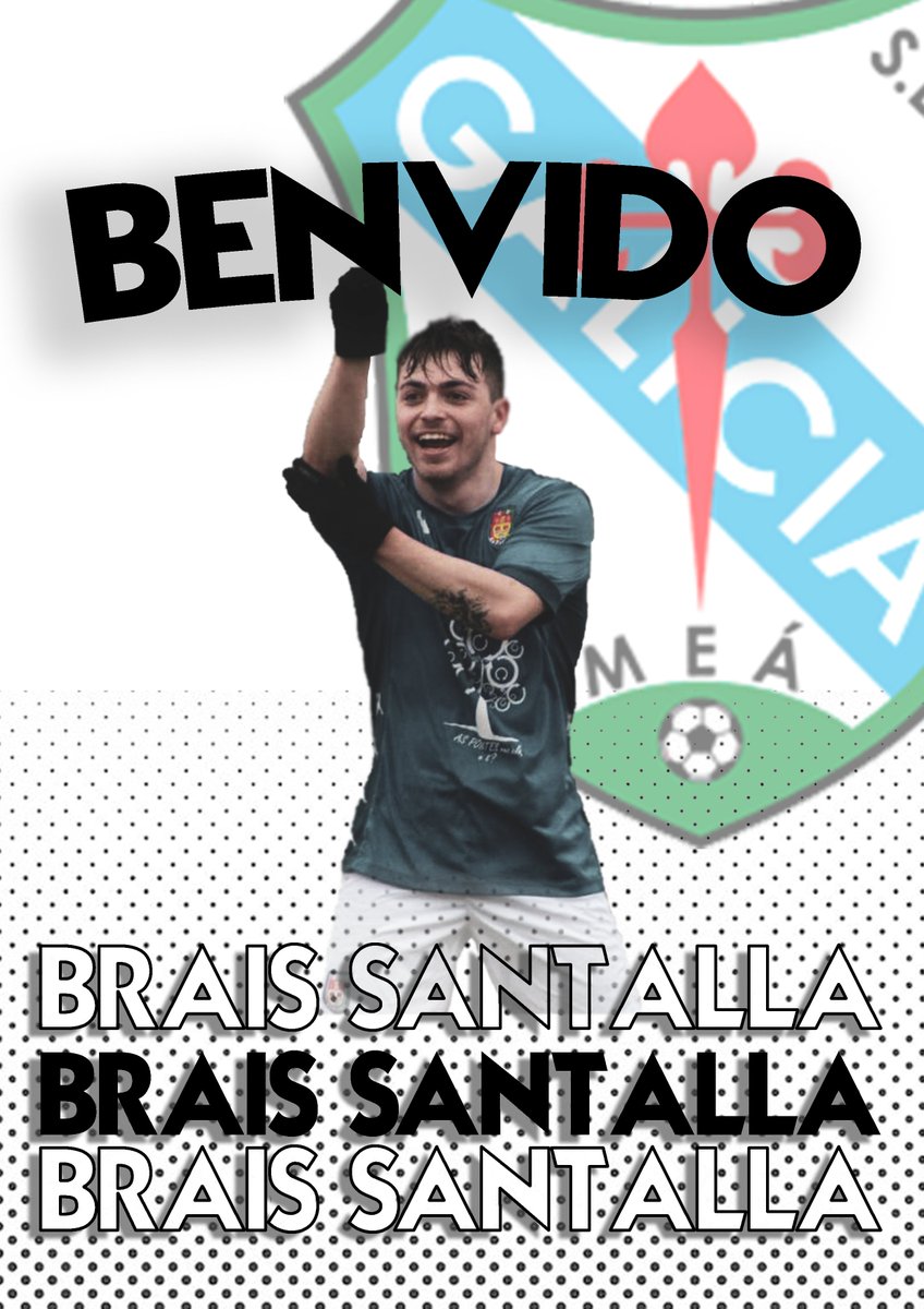 GaliciaMugardos's tweet photo. NOVA INCORPORACIÓN ✅

🤝 O extremo procedente do As Pontes xogará a seguinte tempada con nós. 

💚 Forza e velocidade que chega a Pedreira para aportar potencia e gol. Xuventude con moitas gañas de seguir medrando. 

🙌 Benvido a Pedreira, Brais! https://t.co/ODaqSskqUz