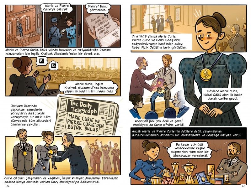 mustafa__cavus's tweet photo. Bu hafta TÜBİTAK Çizgi-Bilim serisinde yer alan Marie Curie kitabına rastladım. Çizgi roman konseptinde bilim dünyasından önemli bir isim olan Marie Curie'nin hayat hikayesini konu alıyor. 📘🧵👇
#scienceComic #MarieCurie #responsibleML
(1/4) https://t.co/ycX9pQ86Ed