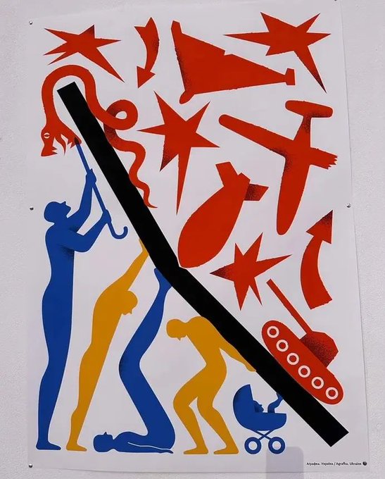 elnocturno's tweet image. Cartel de la feria del libro de Kyiv de este año.