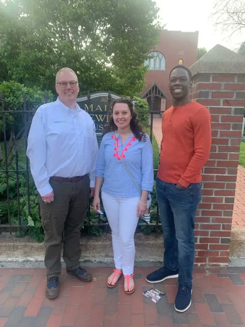IntWorkSTEM's tweet image. Reflecting on how great it was to meet Heather Burkart and Jamal Foster, Founders of Maine Textile Solutions, with Jay Burkhart of MAINE MEP. while at the Startup Maine event at the MAINE JEWISH MUSEUM.

#mainebusiness #mainelife #liveworkmaine