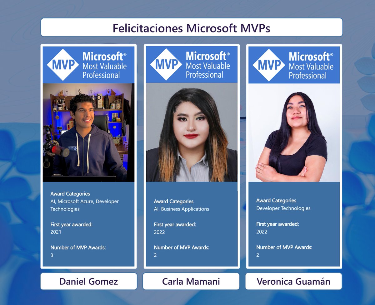 VirtualDEVShow's tweet photo. ¡Estamos de fiesta! 🥳💃🕺

Muchas felicitaciones a nuestros Profesionales Más Valiosos - MVPs de @Microsoft por su renovación y por su aporte a la comunidad. 

Junt@s lograremos cosas increíbles! 🙌 https://t.co/wTFHR5l4CF