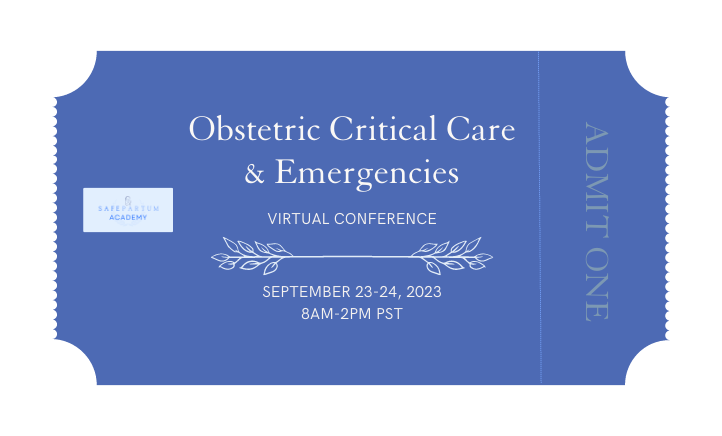 Only 1 week left on early-bird pricing for OB Critical Care &amp; Emergencies! Don't miss the live talks, thought-provoking discussions &amp; panels with experts from #MFM, #OBAnes, #trauma, and #ICU. Register by July 14th fun-acorn-864.myflodesk.com #MedEd