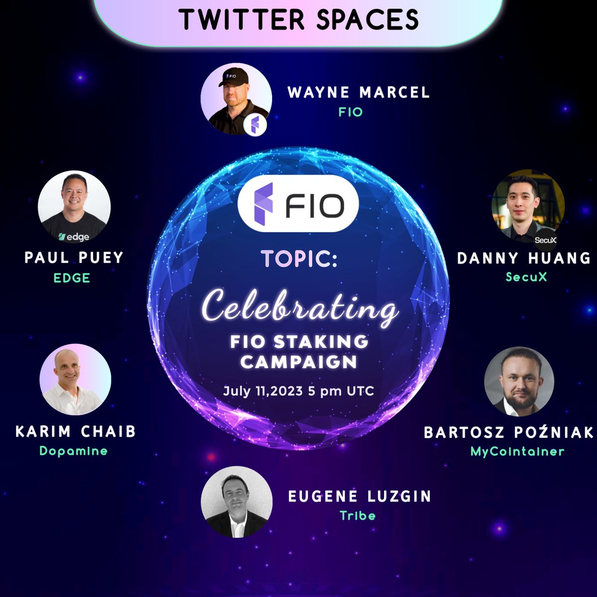 FIO Protocol (@joinfio) on Twitter photo π MEGA TWITTER SPACE: Celebrating FIO Staking Campaign
A MEGA event calls for a MEGA celebration βWe're hosting a Twitter Space with top industry leaders!π
Join us on July 11th at 5 PM UTC for a fascinating chatπ€
Guests:
π€<a href="/edgewallet/">Edge</a>
π€<a href="/myDopamineapp/">DOPAMINE CRYPTO MOBILE APP WITH $DOPE π</a>
π€@MyCointainercom π MEGA TWITTER SPACE: Celebrating FIO Staking Campaign
A MEGA event calls for a MEGA celebration βWe're hosting a Twitter Space with top industry leaders!π
Join us on July 11th at 5 PM UTC for a fascinating chatπ€
Guests:
π€<a href="/edgewallet/">Edge</a>
π€<a href="/myDopamineapp/">DOPAMINE CRYPTO MOBILE APP WITH $DOPE π</a>
π€@MyCointainercom