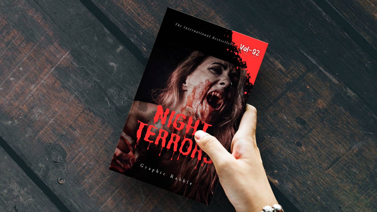 GraphicRabble's tweet photo. Introducing "Night Terrors": Prepare to be haunted by your darkest fears. #NightTerrors #NewHorrorBook #ChillingReads #ParanormalHorror #SuspenseFiction #FearInducing #NightmareFuel https://t.co/NaCgYbnhkm