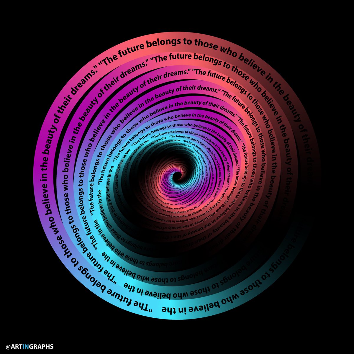 artingraphs's tweet image. “The future belongs to those who believe in the beauty of their dreams “. 🌀
.
.
.inspired by @PanterVision 
.
.
#designtips #designtip #designtipsandtricks #designtool #designhelp #design #designer #logodesigner #logo #graphicdesigner  #graphicdesigntips #illustratortips