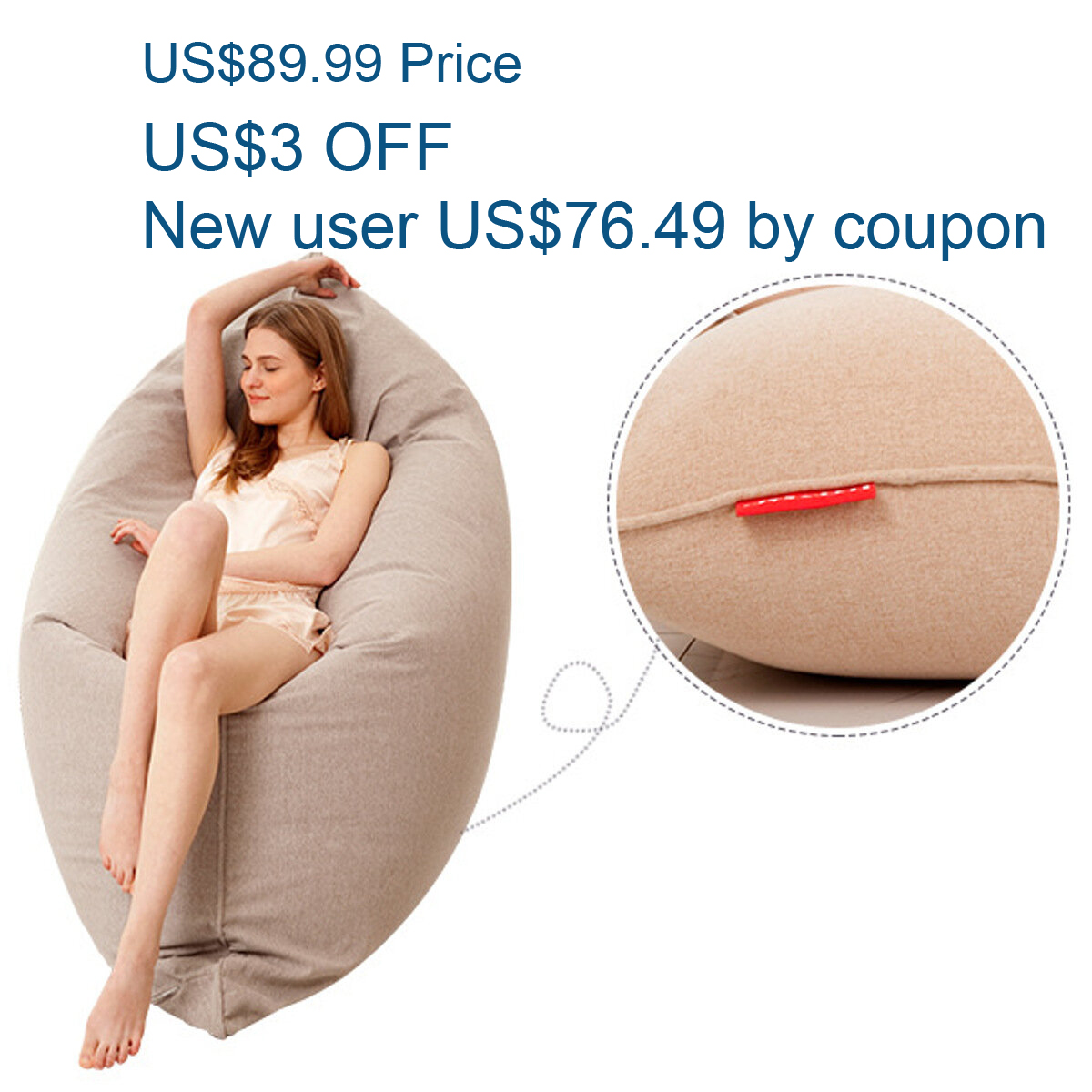 coupon_shipping's tweet image. 130x160cm Latest Solid Color Cotton Soft Bean Bags Sofa Lounger Cover Washable Without Filler
Shop Now - newchic.sjv.io/q42mRL
#sofacover #sofacovers #sofacoverset #sofacoverquilt #sofacovermurah #sofacoverplain #sale #ad #coupon #discount #sofasale