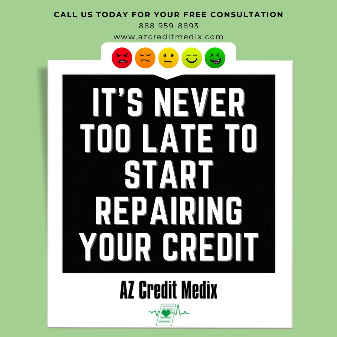 Time to focus on your financial health. We can help you to start working on your goals

☎ Call Us For Free Consultation 888 959-8893
🌐 or visit our website azcreditmedix.com

#creditrepair #creditscore #credit #badcredit #financial #loan #business #success #mortgage