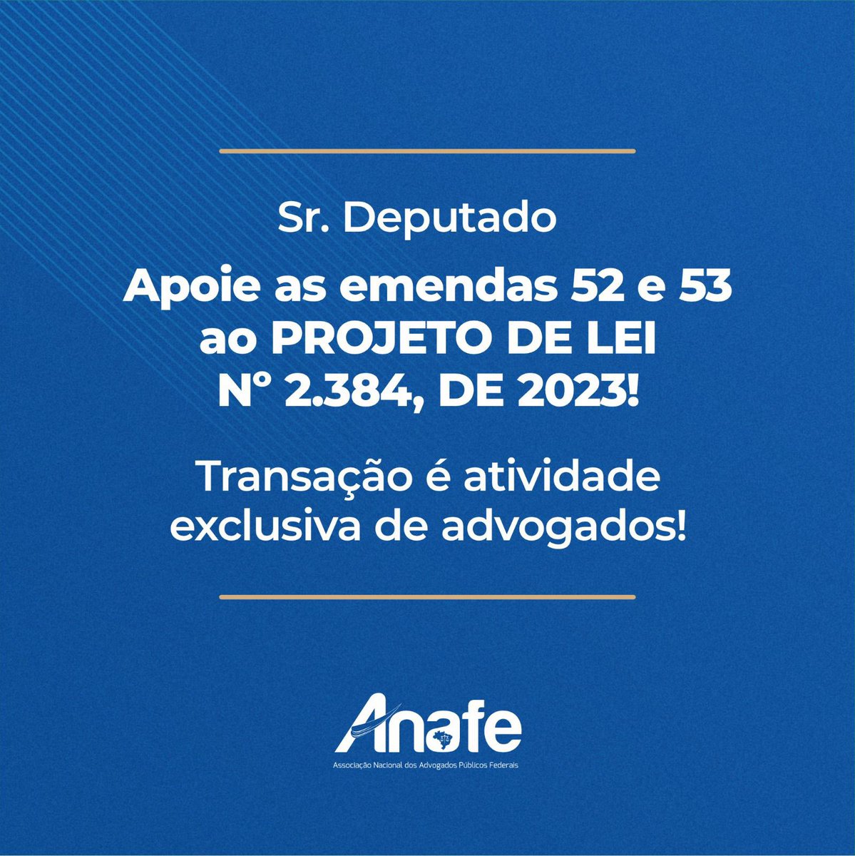 na_reforma's tweet photo. @GuilhermeBoulos os advogados públicos pedem a V.Exa. que apoie a emenda 53 ao PL. 2.384/2023. 
A Constituição da República confere aos advogados públicos a representação judicial e extrajudicial dos seus entes nos artigos 131 e 132.#transaçãoÉnaAGU https://t.co/y0b6TKAmIt