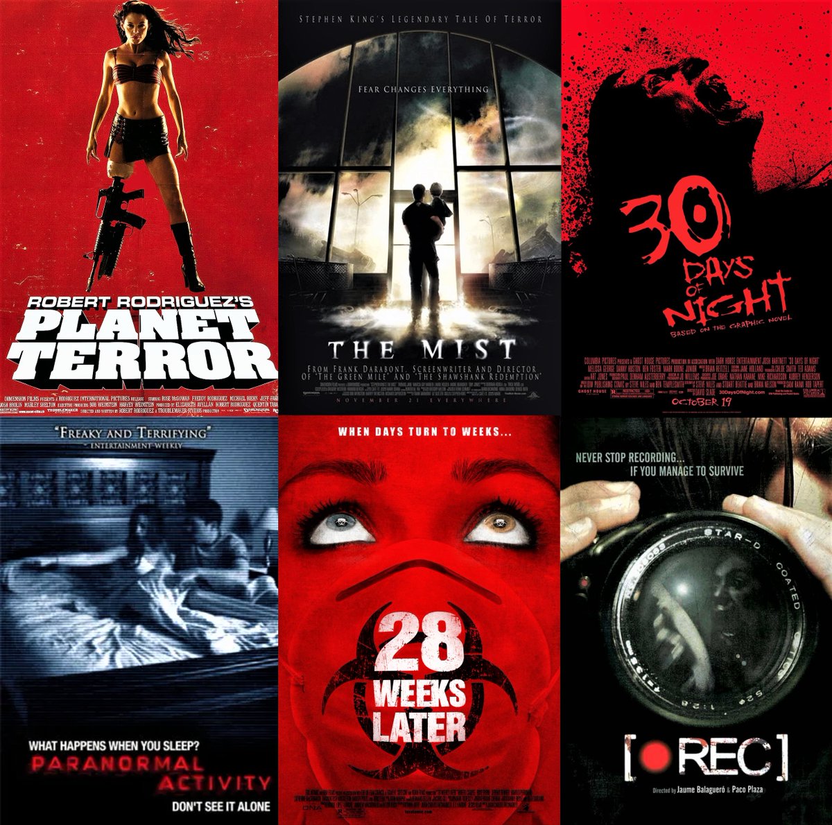 HorrorCarnival's tweet photo. Which one of these movies from 2007 do you like most? https://t.co/PNokLp0T6D