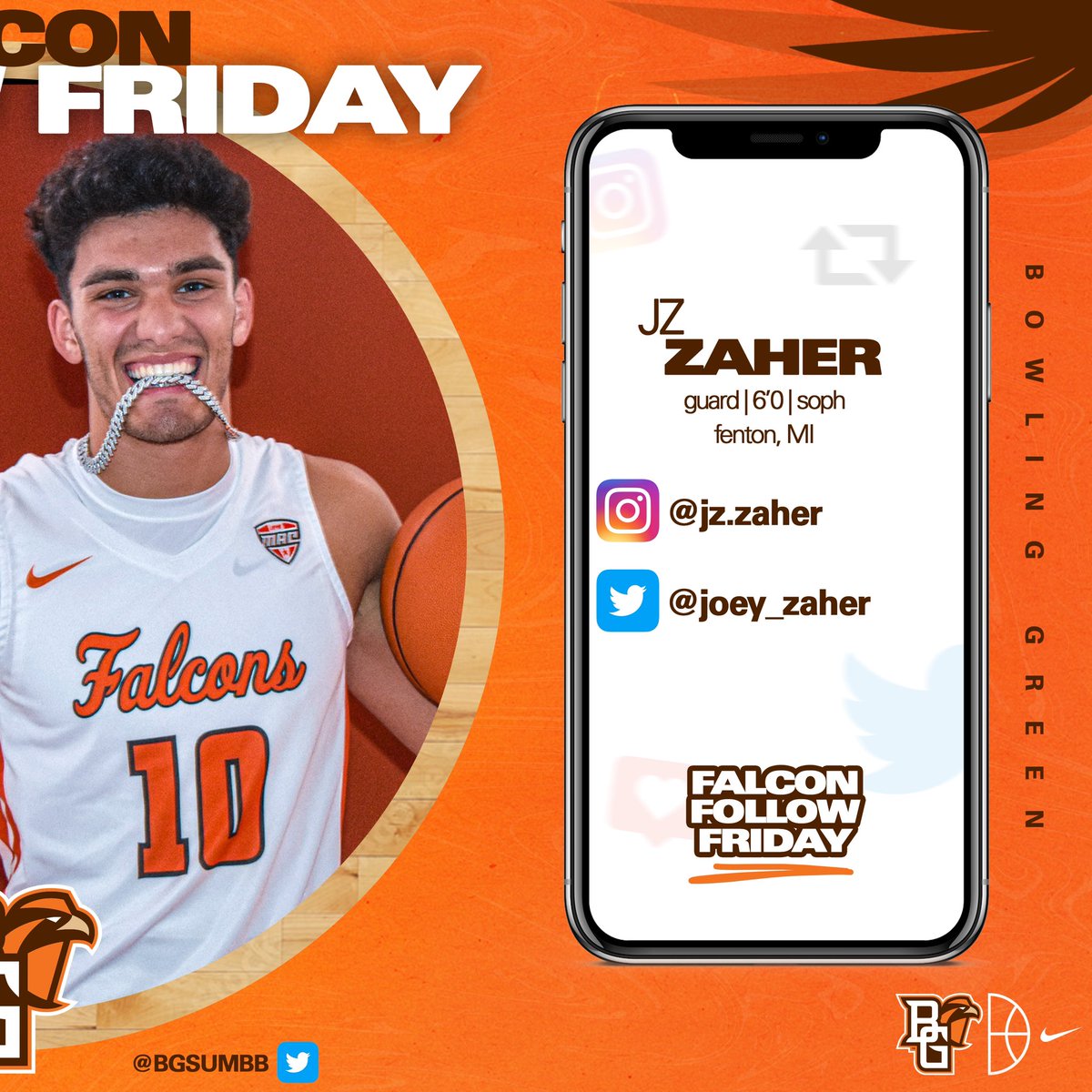 Our Final Falcon Follow Friday🟠🟤

📲 <a href="/EjayGreer/">Ejay Greer</a> 
📲 <a href="/joey_zaher/">Jz zaher</a> 

#ayziggy | #falconfollowfriday