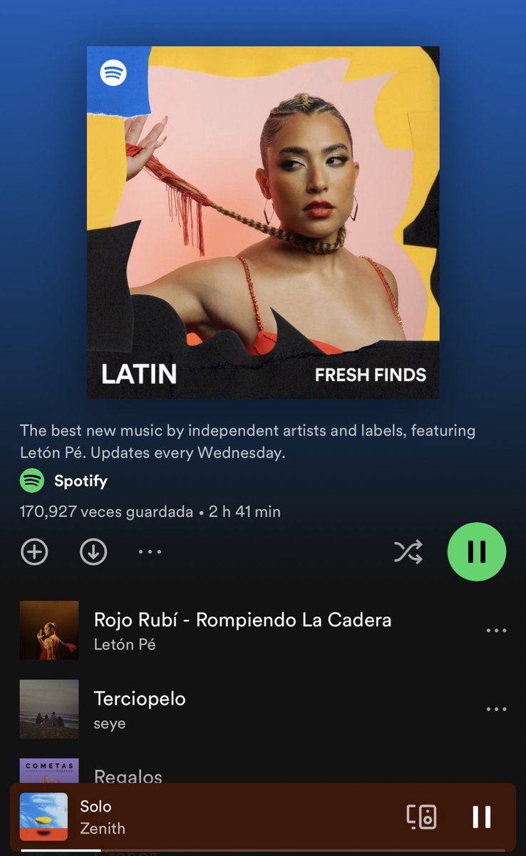 zenithbandmx's tweet photo. Estamos en FRESH FINDS LATIN de @spotify 💚 vayan a escuchar nuestro nuevo sencillo 💚 https://t.co/u0pm9V0Sv9 https://t.co/NtLXIAM5eM
