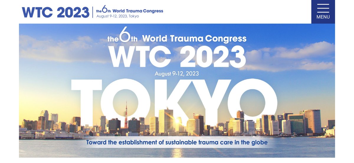 trauma_india's tweet image. Most awaited meeting of world’s stalwarts in Trauma Surgery.
#WTC2023
#Tokyo  #Japan 
@JTraumAcuteSurg @TSACO_AAST @EAST_TRAUMA @ShockTrauma_CC @traumadoctors @Trauma_Asia @TraumaNews @UN_RSF @RoadSafetyNGOs