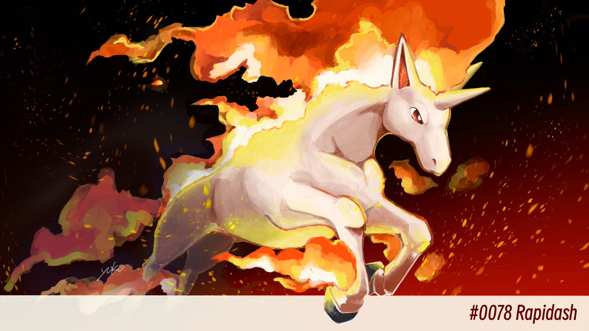 #ギャロップの日
#RapidashDay
7/8はNo.0078 ギャロップの日！