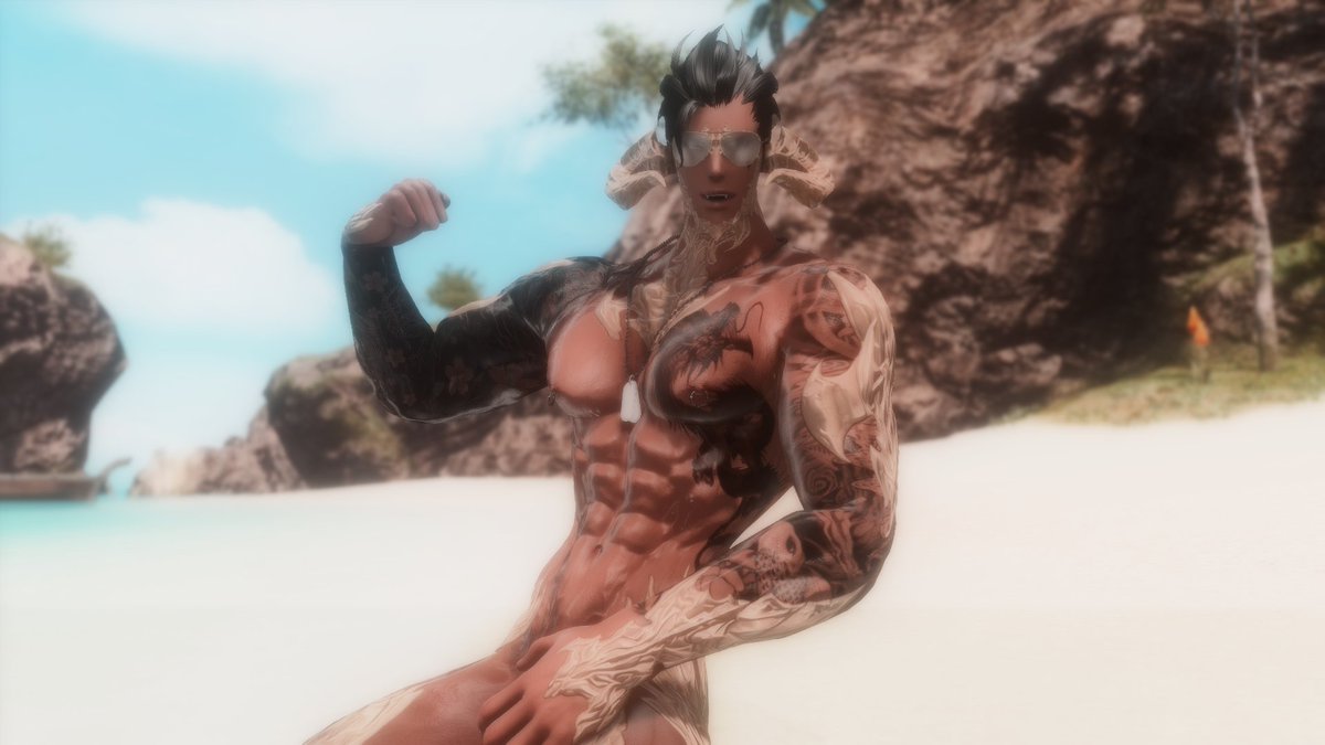au_ra_daddy's tweet image. Taking a break for some summer R&amp;amp;R ! See you guys in a week or two !

#GPOSERS #ffxivsnaps #FFXIVScreenshots #Au_Ra