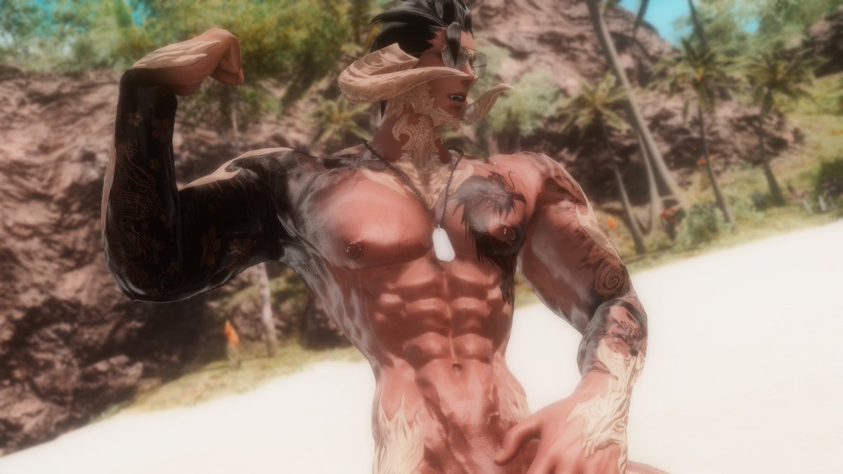 au_ra_daddy's tweet image. Taking a break for some summer R&amp;amp;R ! See you guys in a week or two !

#GPOSERS #ffxivsnaps #FFXIVScreenshots #Au_Ra