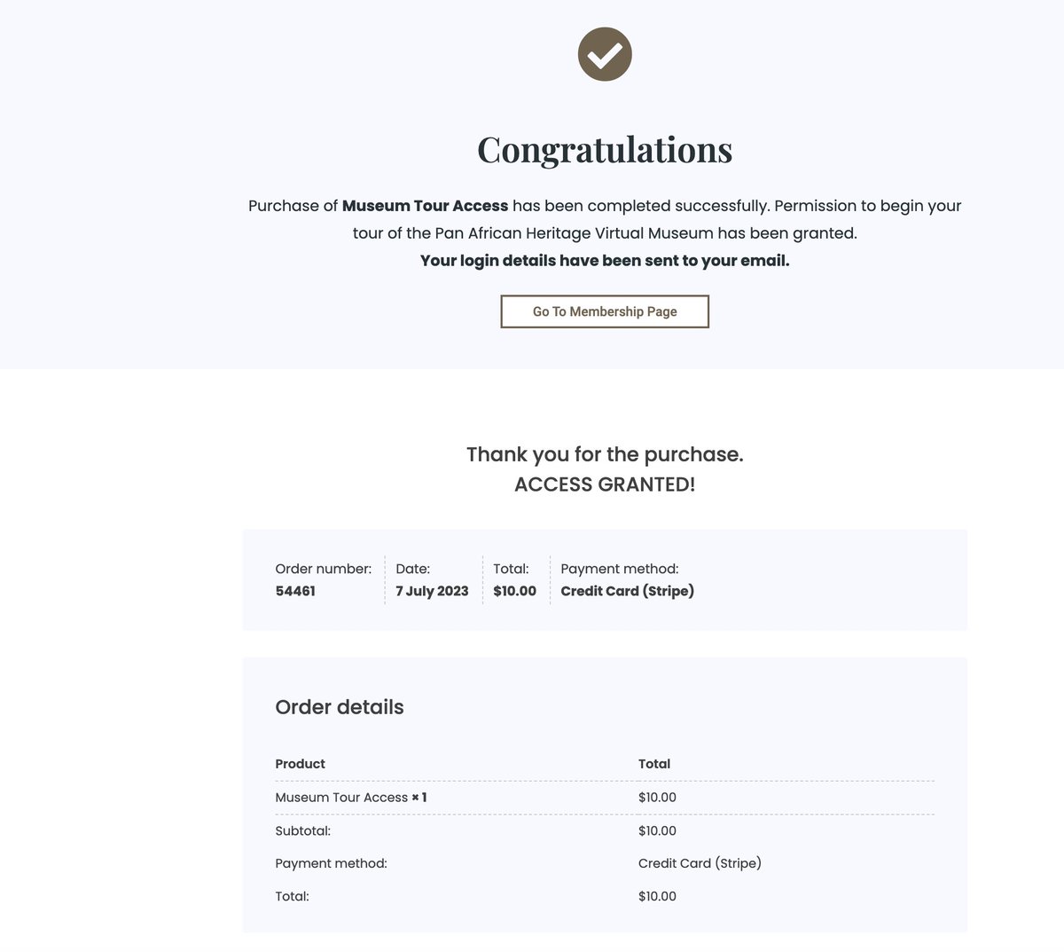 Hi there <a href="/pahmuseum/">Pan African Heritage Museum</a> I see this page but I have no email with details actually giving me access – please could you get back to me ASAP?