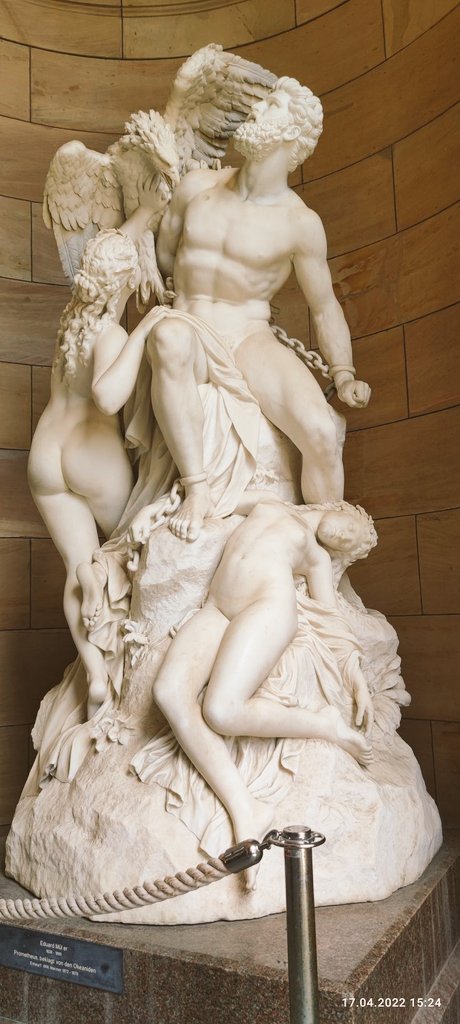 "Prometheus bound and the oceanids" by F. #Müller (1879) #fineart