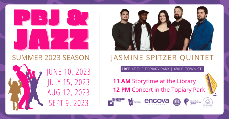 jazzartsgroup's tweet photo. Join us at the beautiful Topiary Park on Saturday July 15th for the next PBJ &amp; Jazz concert featuring the Jasmine Spitzer Quintet! This is a FREE family friendly concert! Visit https://t.co/68y8bGr0ir for more info. https://t.co/NclINwcwzc