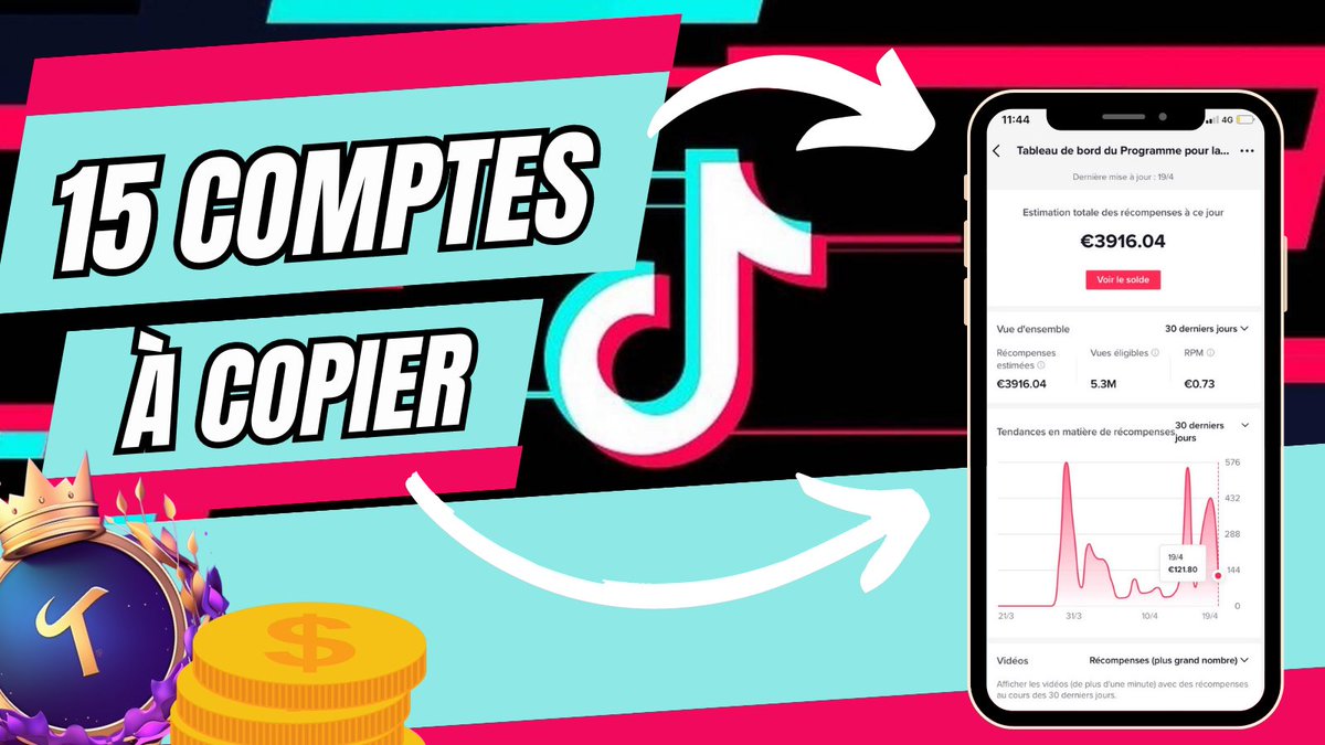 AdrifEmark's tweet image. 🚨 Je viens de rédiger un document ou je dévoile 15 COMPTES TikTok à copier qui génèrent des milliers d’euros par mois 💰 
🎁 Pour recevoir le document Gratuitement : RT &amp;amp; Follow et commente « VIRAL » (Discord en Bio)