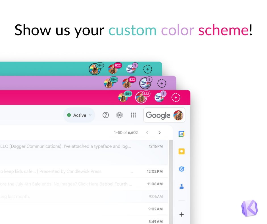The feedback we've received from custom colors has been ✨amazing. ✨

We call this one Kiwi for Gmail (Berry's Version)

Drop your custom colors below! And sign up for Kiwi today ⬇️: 
kiwiforgmail.com/download