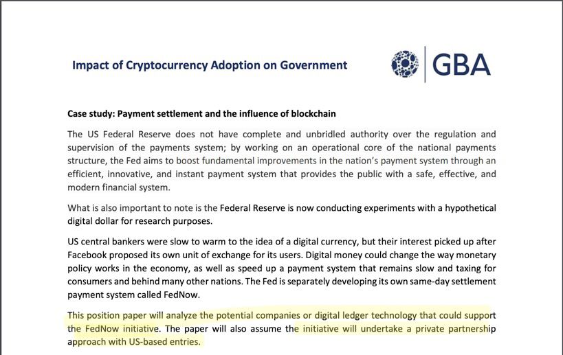 Rohitku24694375's tweet photo. 💥🚨🚨🚨GOVERNMENT BLOCKCHAIN ASSOCIATION (GBA) REPORT ON IMPACT OF CRYPTOCURRENCY ADOPTION WITHIN GOVERNMENTS ANALYZED COMPANIES/DLT TO SUPPORT FEDNOW AND CITES XRP/RIPPLE🚨🚨🚨💥 https://t.co/R4a1Cp7fCw