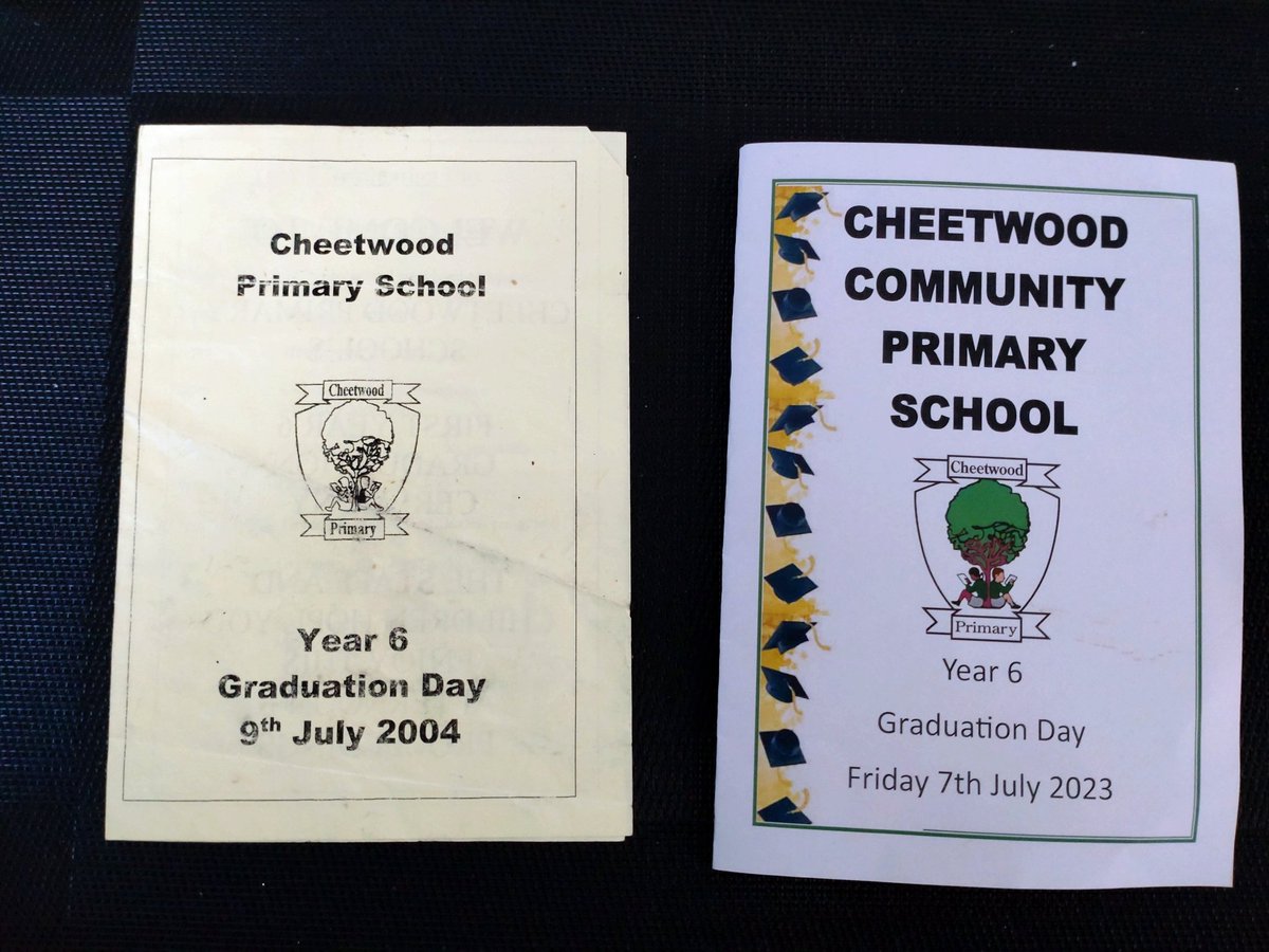 Today we marked our 19th!!! year making memories at Cheetwood Primary School. The first for the new headteacher Ellie Clarke who enjoyed the tradition looking forward to the big one - 20th next year 🎓👏🏽🎉
#Graduation #Manchester #schools #education