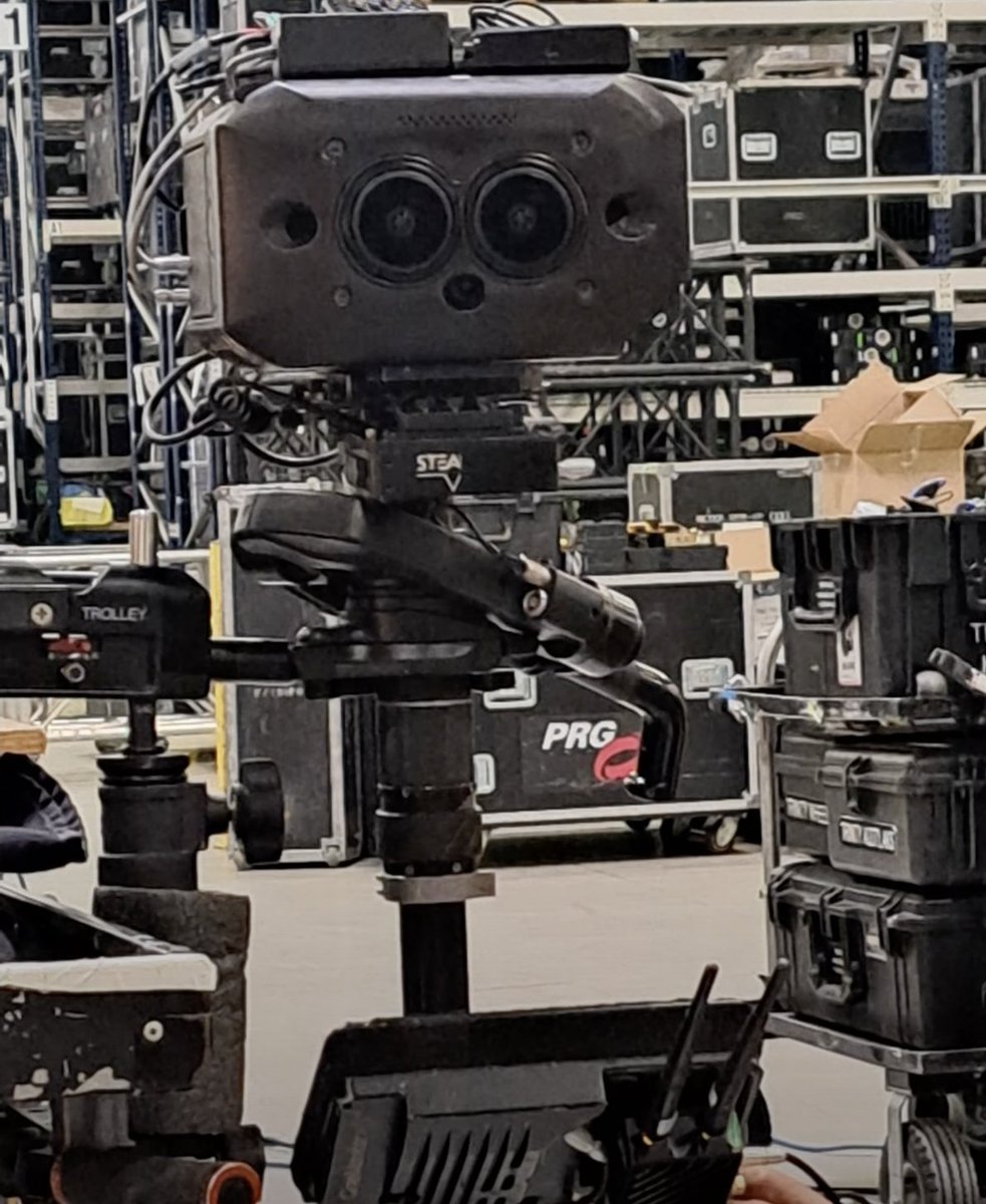 RUMOR: Apple has been shooting all their AppleTV+ shows in 180 VR.

Leaked photo of the 180-camera rig on set.