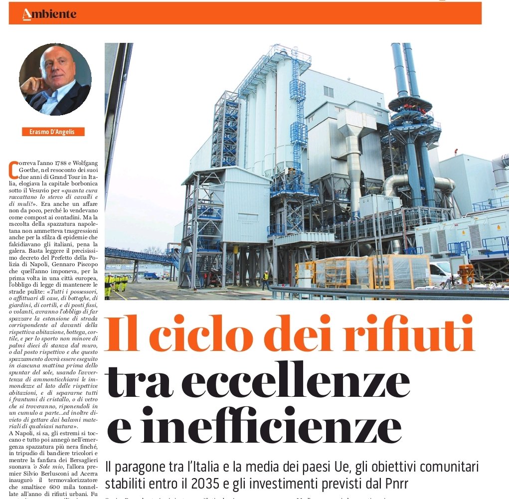 expo_technology's tweet photo. 📰🗞️@ErasmoDAngelis su @ilriformista  "Il ciclo dei #rifiuti tra eccellenza e inefficienze" 
⛔ Roma e Sud
🟩Toscana
Da leggere! 
#rifiuti #economiacircolare #impianti #termovalorizzatore https://t.co/kPuNRSOOC6