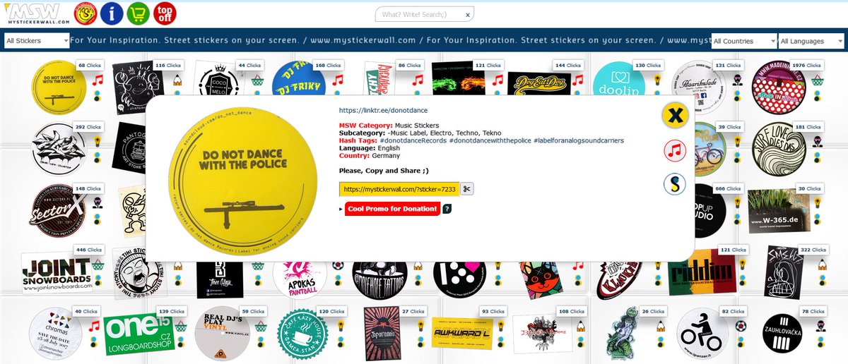 mySTICKERwall's tweet photo. This is support for support!
https://t.co/aDijjMtnCV
Berlin based label for analog sound carriers.
#DoNotDanceRecords #DoNotDanceWithThePolice #LabelForAnlogSoundCarriers https://t.co/X0fByaqxBd