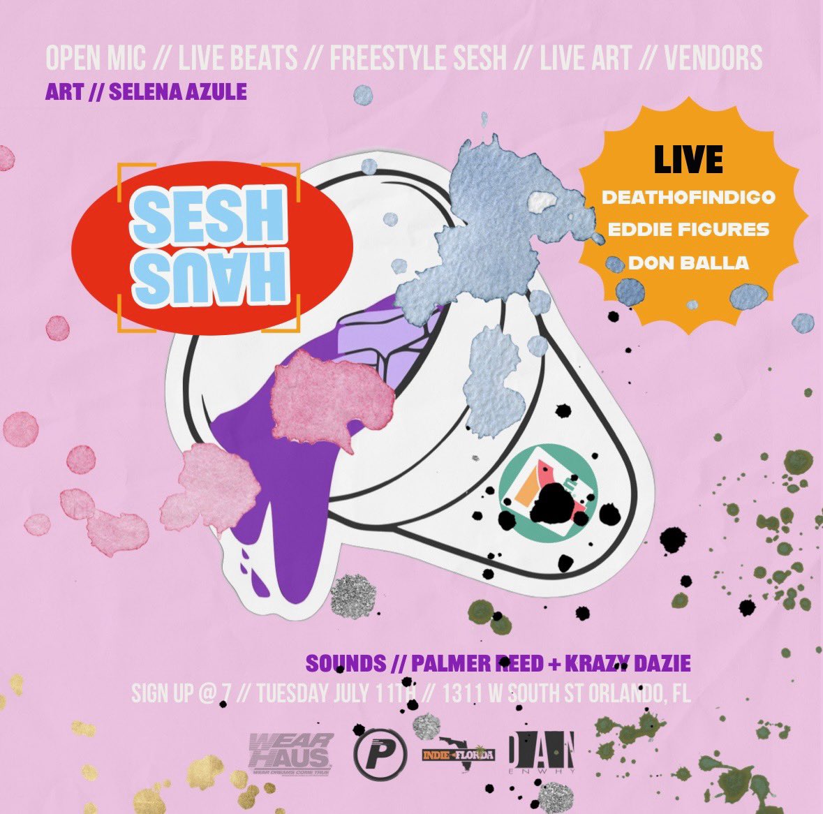 taillz's tweet photo. #THESESHHAUS returns 7/11!! Sign up for open mic starts at 7. Performances start at 8! https://t.co/rlht6D0woB