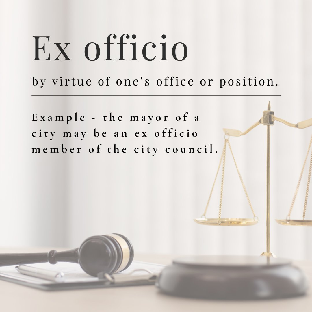 LegalJourney1's tweet photo. Here is the legal maxim of the day,

Follow @LegalJourney1 for daily legal knowledge and learn something new every day.

#legaljourney #law #Indian #tidbit #knowledge #maxim #latin #legal #Indianlaw #exofficio #officio #office #member https://t.co/hSLTZOt3tr