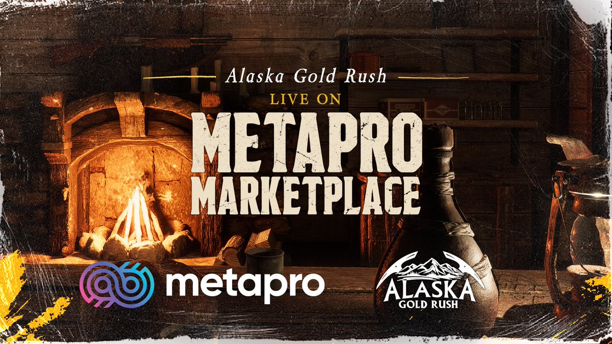 alaska_game's tweet photo. We've got news hotter than a blacksmith's forge! Alaska has been listed on @metaproapp, one of the premier #NFT marketplaces. 🐴

This means you can #trade, #purchase 💰, or just admire our unique, frontier-themed 🏹 #NFTs (and more!) on a bustling new platform. 

Pack your bags, saddle up, and explore Alaska in this exciting new marketplace.