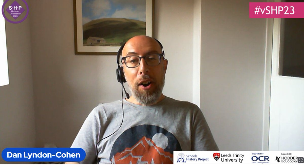 Really great to hear @danlyndon talking about an exciting new dawn in history teaching and how <a href="/1972SHP/">SHP</a> will fit into this and move it forwards in the coming years - especially in bringing history to life and helping pupils enjoy it! Exciting times! #historyteacher #vSHP23