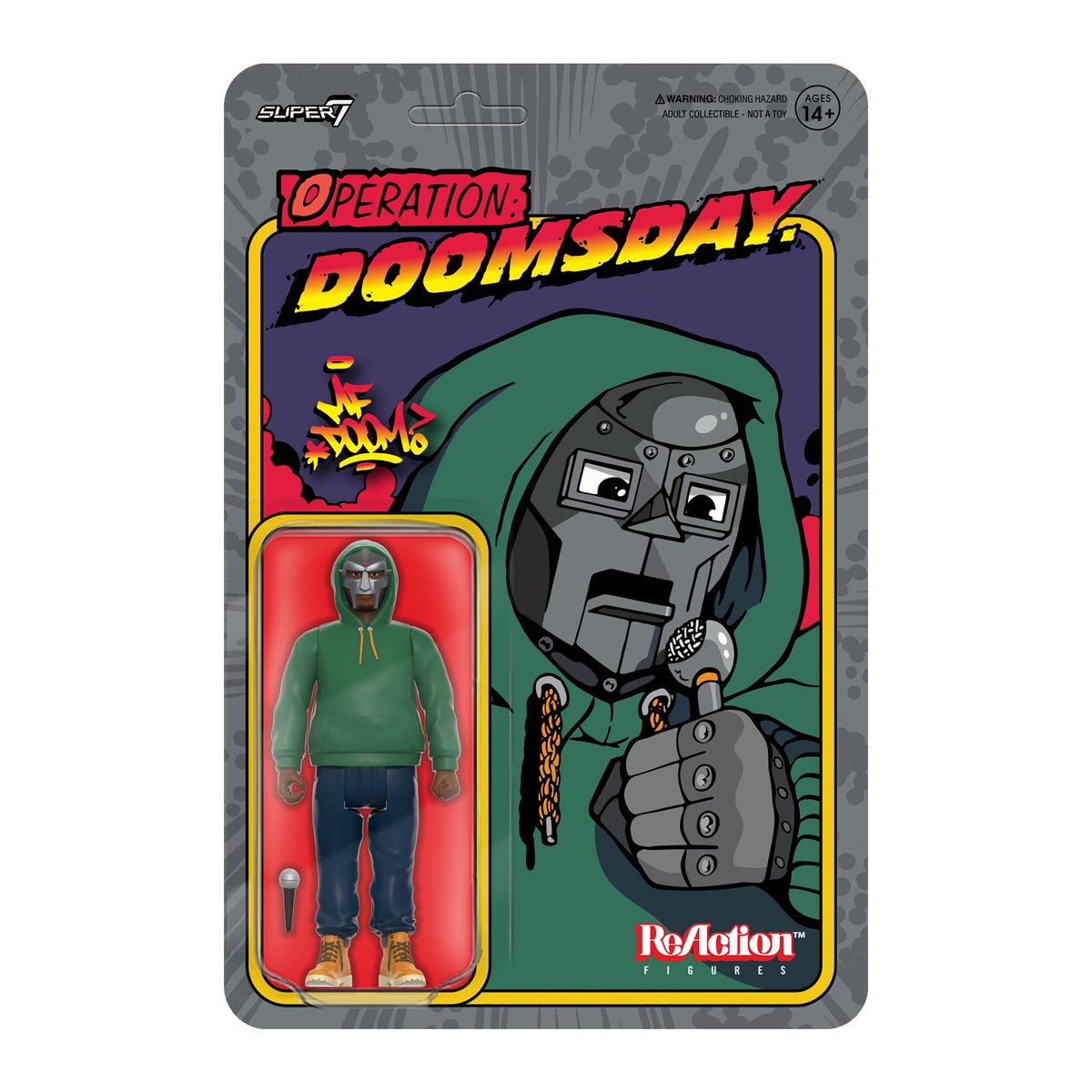 thebreaks1980's tweet photo. We have a limited supply of the @super7store @MFDOOM reaction figures! Hit the website: https://t.co/NTNlvIe4T8 #mfdoom #super7 https://t.co/Mrab3YwIFM