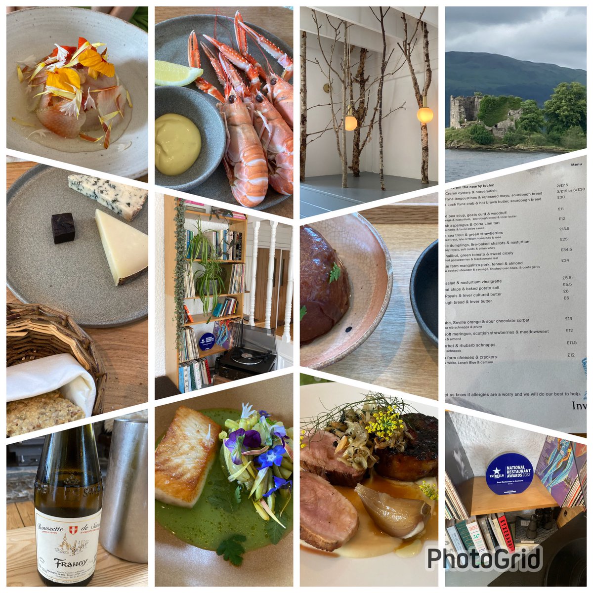 Excellent lunch <a href="/inverrestaurant/">Inver</a> on Loch Fyne today. Well worth the rather long drive. Good to see <a href="/MikeyaMasters/">Michael Masters</a> protoges from <a href="/stkewinn/">St Kew Inn</a> have settled in so well.