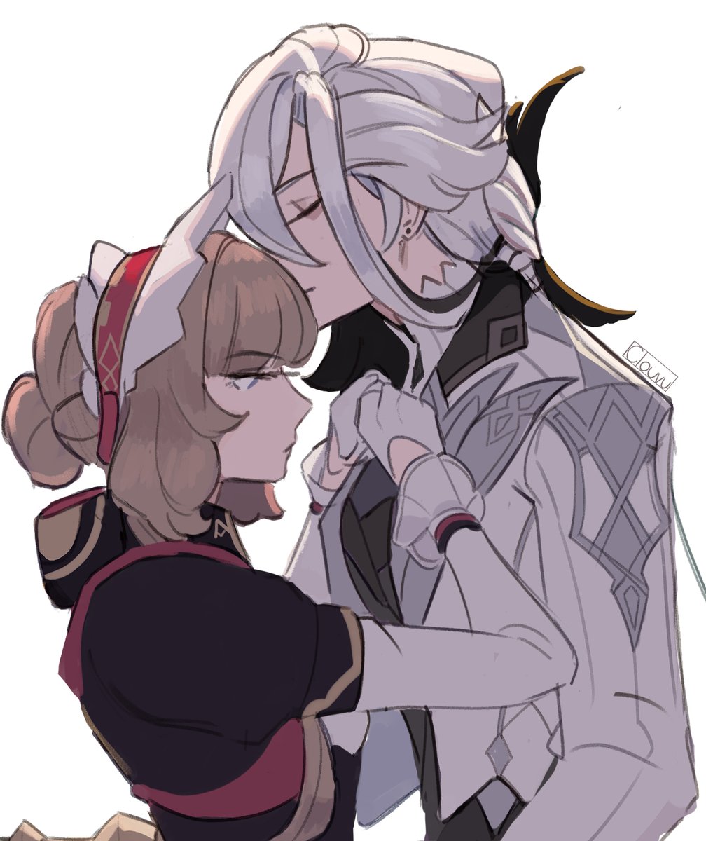 clouvu's tweet image. Offering yet another arledrone doodle to you all in these trying times 🫴
#arlecchino #sandrone #arledrone
