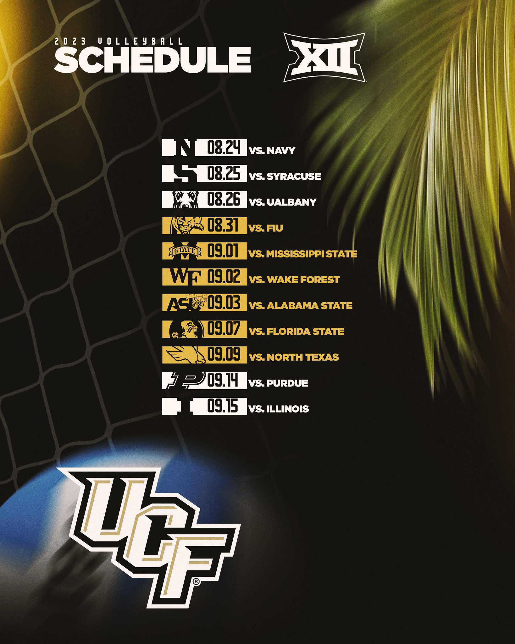 UCF Volleyball on Twitter "NonConference Schedule is HERE‼️ ChargeOn